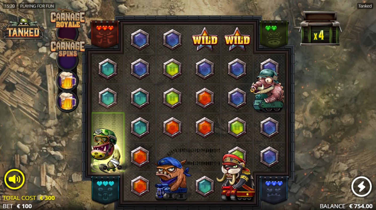 Tanked by NoLimit city Slot Gameplay